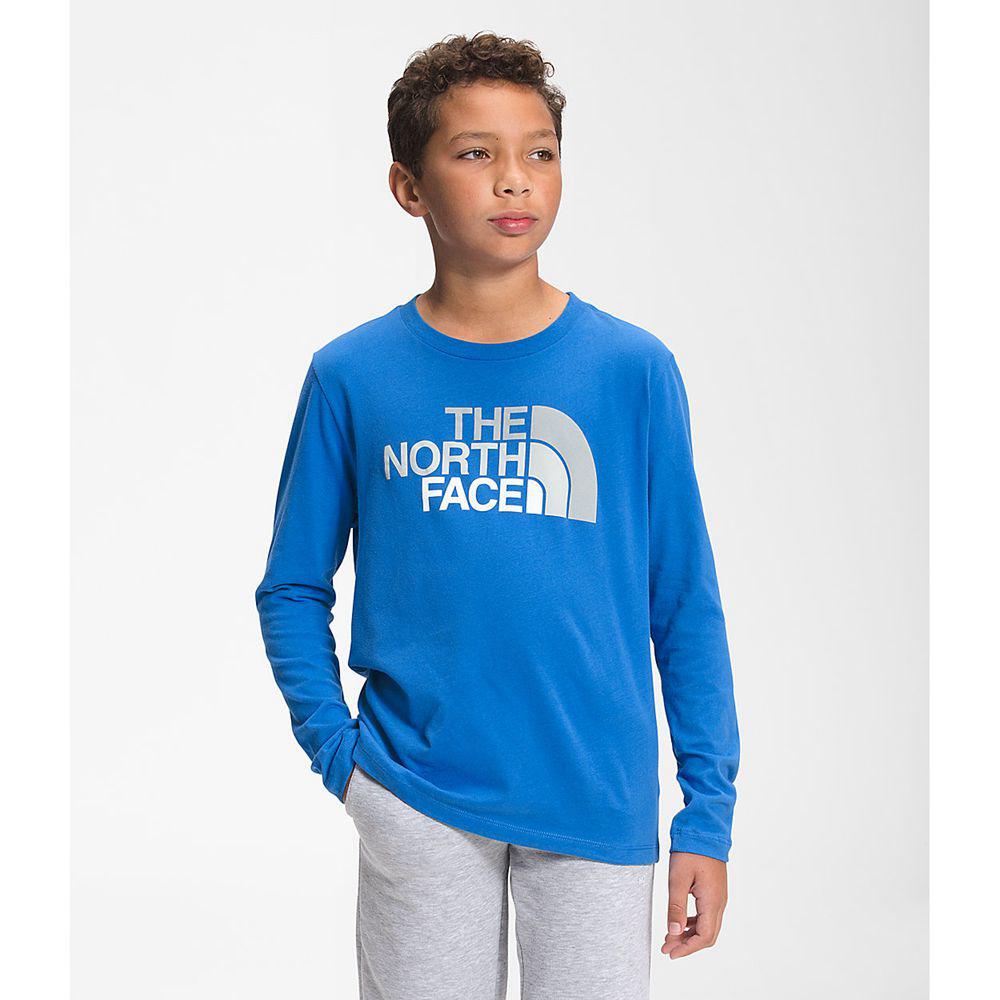 The North Face L/S Graphic Αγόρια T Shirt - Μπλε (NSIY14983)